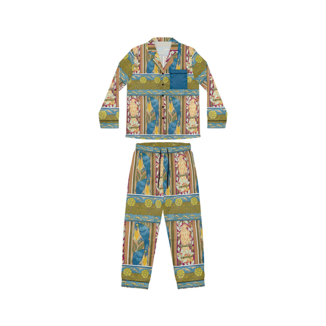 Eagle and Oak, Macaws and Corn by Maurice Pillard Verneuil Women’s Satin Pajamas