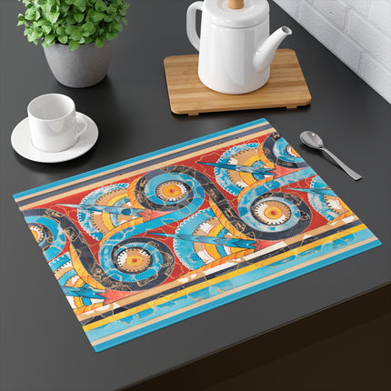 Reproduction of S-Spiral Frieze by Emile Gilliéron Placemat, 1pc