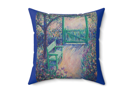 The Artist’s Garden by Theodore Earl Butler Spun Polyester Square Pillow