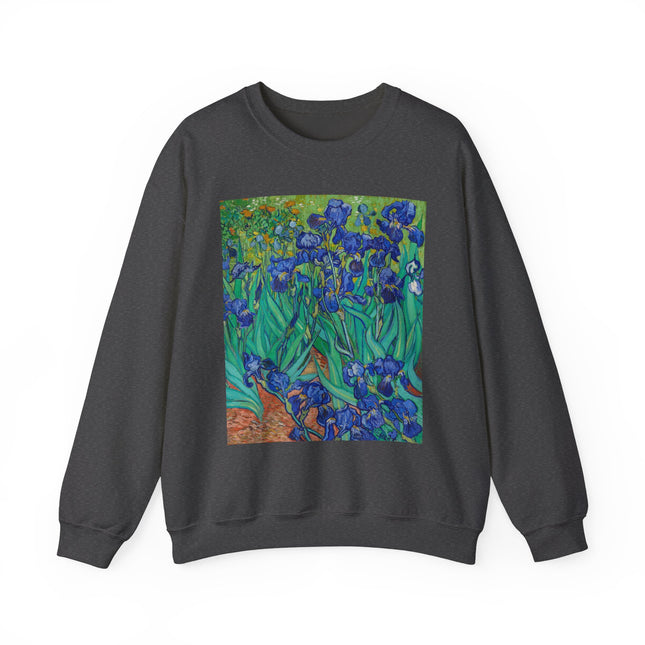 Irises by Vincent Van Gogh Heavy Blend™ Crewneck Sweatshirt