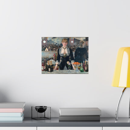 A Bar at the Folies-Bergère by Edouard Manet Matte Horizontal Posters