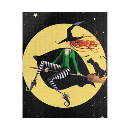 A Witch’s Moonlit Flight Puzzle (110, 252, 520, 1014-piece)