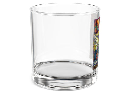 Fish, Fruits, and Flowers by Kathryn E. Cherry Latte Rocks Glass, 10oz