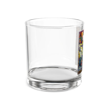 Fish, Fruits, and Flowers Latte Rocks Glass, 10oz