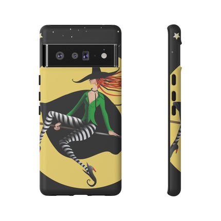 A Witch’s Moonlit Flight Phone Cases