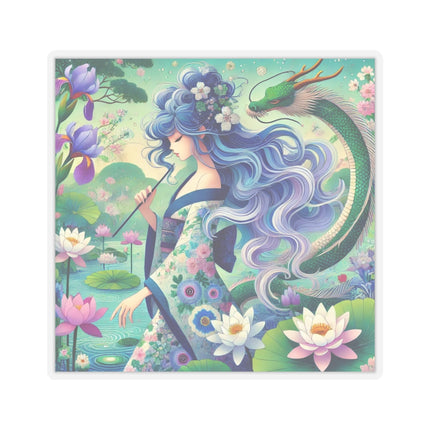 Fairy of the Koi Pond Kiss-Cut Stickers (4 Sizes)
