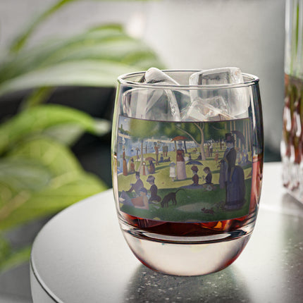 A Sunday on La Grande Jatte by Georges Seurat Whiskey Glass