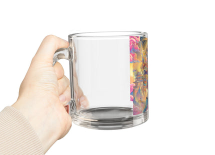 Mountain Wolf Glass Mug, 10oz