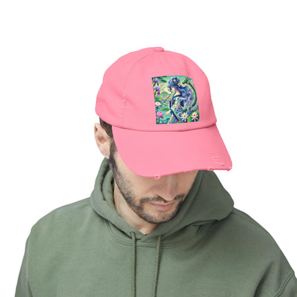 Fairy of the Koi Pond Unisex Distressed Cap