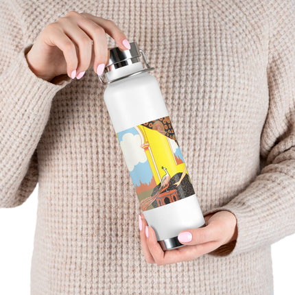 Glimpses of Opulence by Ezio Anichini Copper Vacuum Insulated Bottle, 22oz