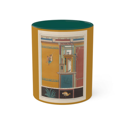 Pompeii Walls Pl.20 by Victor Steeger Colorful Mugs, 11oz