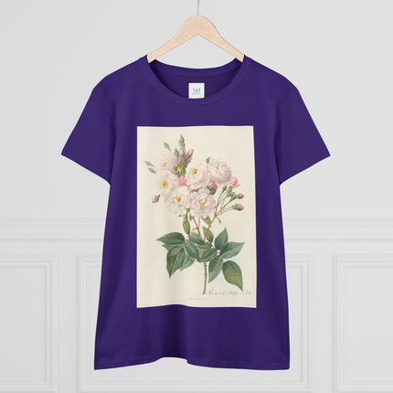 Rosa Noisettiana by Pierre Joseph Redouté Women's Midweight Cotton Tee