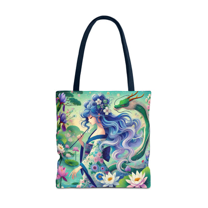 Fairy of the Koi Pond Tote Bag – Mystical Harmony & Pond Enchantment