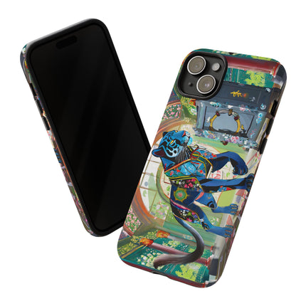 Cyber Panther's Hunt Phone Cases