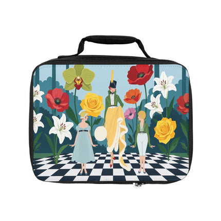 🌺👒 The Lady Of The Grand Flower Garden Lunch Bag – Art Deco Garden Whimsy