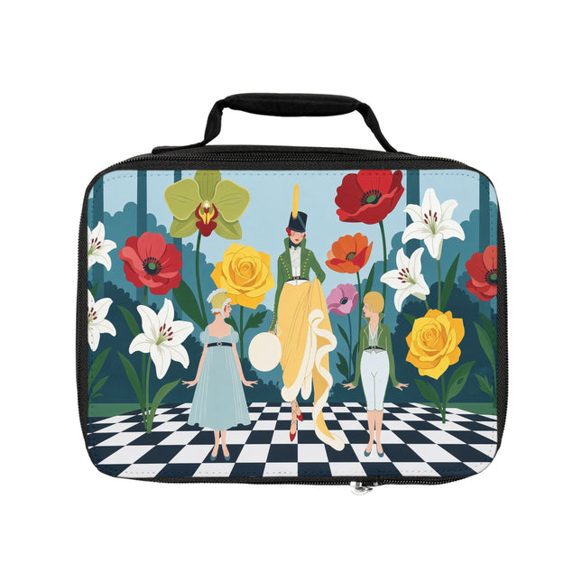 🌺👒 The Lady Of The Grand Flower Garden Lunch Bag – Art Deco Garden Whimsy