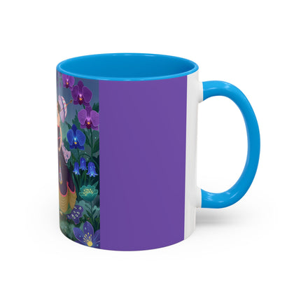 The Ladies Of The Moonlit Garden Colorful Mugs – Art Deco Floral Elegance