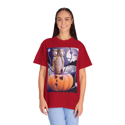 The Startled Pumpkin Unisex Garment-Dyed T-shirt