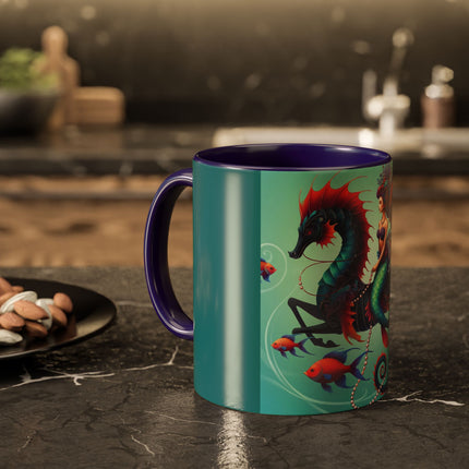 Mermaid & Sea Dragon Mug – Ocean Guardian & Mythic Beauty