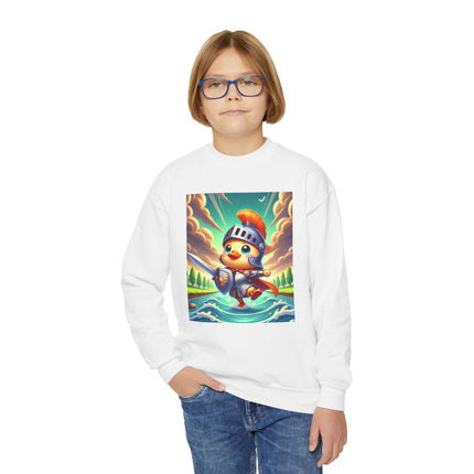 Valiant Duck Youth Crewneck Sweatshirt – Courage, Adventure & Heroic Fun
