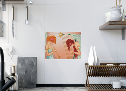 Heavenly Angel Duet Ceramic Tile