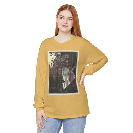 L’écran by Fernand Siméon Garment-dyed Long Sleeve T-Shirt