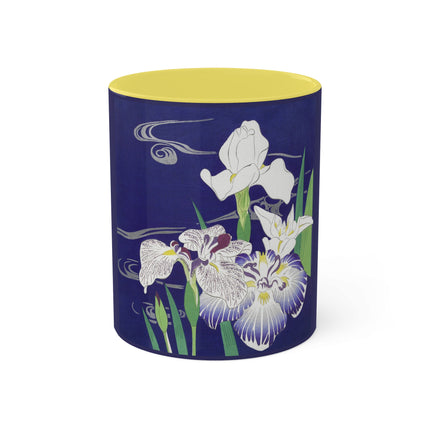 Irises by Kogyo Tsukioka Colorful Mugs, 11oz