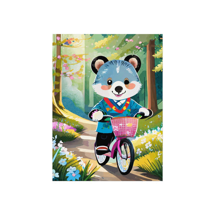 Furry Cyclist Fine Art Posters