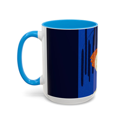 Celestial Melody Colorful Mug (11oz, 15oz) – Musical Grace, Starlit Beauty & Art Deco Elegance
