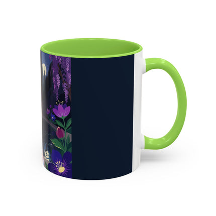 The Moonlit Garden Serenade Colorful Mugs – Art Deco Musical Elegance