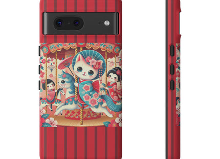 Geisha Kitten's Enchanted Carousel Phone Cases