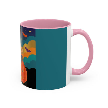 🌙🎃 The Witch Of Crescent Moon Pumpkin Colorful Mug – Colorful Halloween Charm