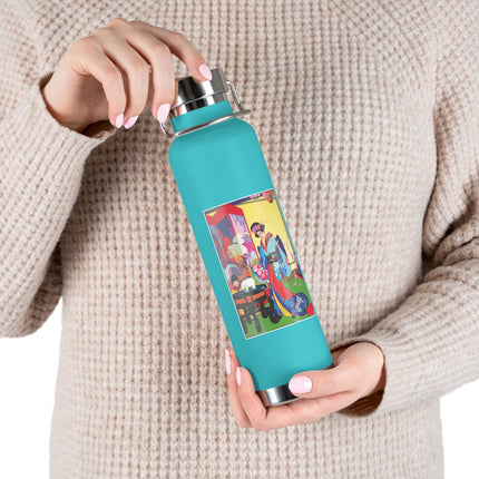 A Timeless Journey by Umberto Brunelleschi Copper Vacuum Insulated Bottle, 22oz