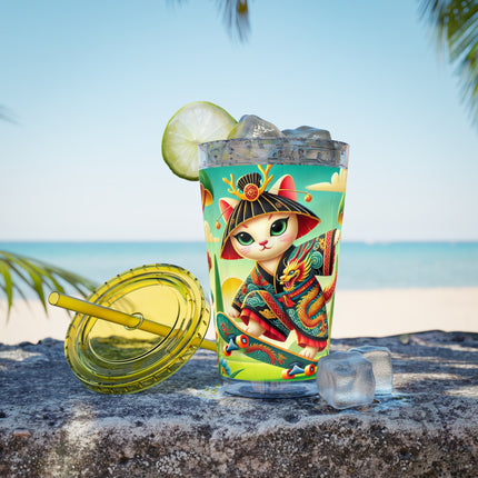 Dragon Dance on Wheels Sunsplash Tumbler with Straw, 16oz