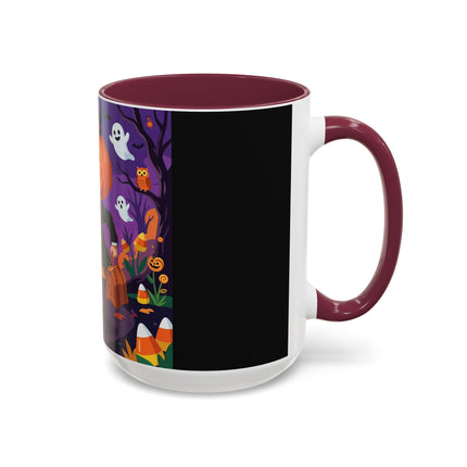 🎃🏮 The Pumpkin Gentleman's Moonlit Stroll Colorful Mug – Whimsical Halloween Charm