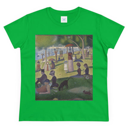 A Sunday on La Grande Jatte by Georges Seurat Women's Midweight Cotton Tee