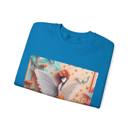 Zinnia Fairy Unisex Heavy Blend™ Crewneck Sweatshirt