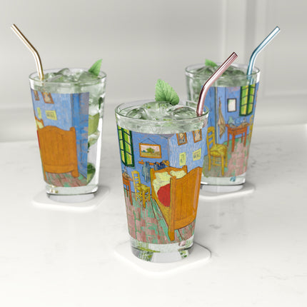 The Bedroom by Vincent van Gogh Glass, 16oz