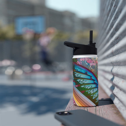 Cyberpunk Chic Stainless Steel Water Bottle