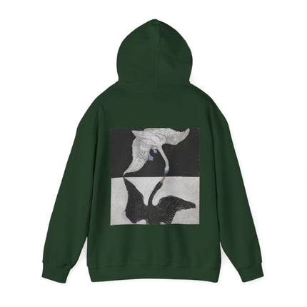 The Swan by Hilma af Klint Heavy Blend™ Hooded Sweatshirt