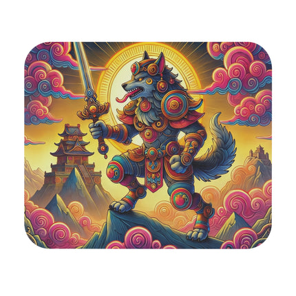 The Mountain Wolf Mouse Pad – Timeless Strength & Mythic Guardianship