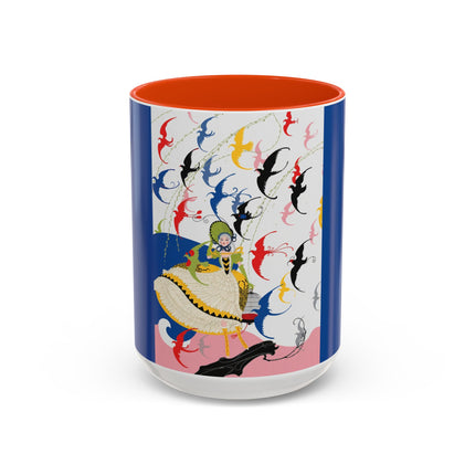 Flight of the Songbirds Colorful Mugs – Theatrical Whimsy & Colorful Harmony