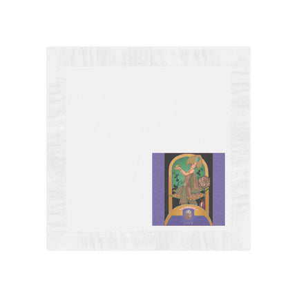October & Opal, Tourmaline Zodiac White Coined Napkins