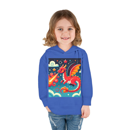 Starry Sky Dragon Toddler Pullover Fleece Hoodie