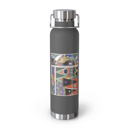 Collection decors et couleurs Pl.03 by Georges Valmiers Copper Vacuum Insulated Bottle, 22oz