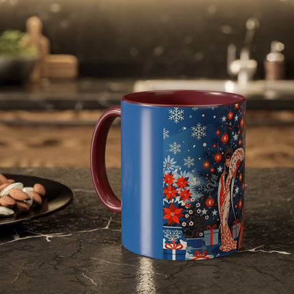 🎋❄️ The Winter Lantern Celebration Colorful Mug – Elegant Asian Christmas Fantasy