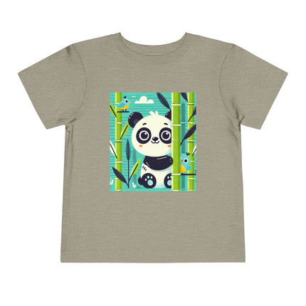Bamboo Panda Friends Toddler Short Sleeve Tee