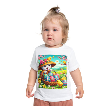 Geisha Kitten’s Easter Delight Baby Short Sleeve T-Shirt
