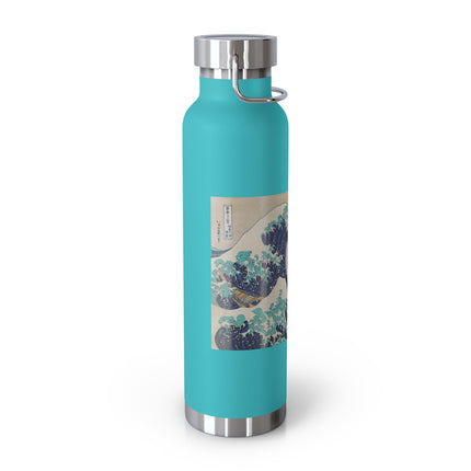 The Great Wave off Kanagawa by Katsushika Hokusai Copper Vacuum Insulated Bottle, 22oz