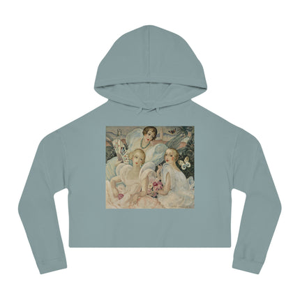 Les Femmes Fatales by Gerda Wegener Women’s Cropped Hooded Sweatshirt
